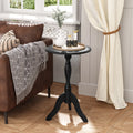 Round Small Wooden End Table J4120