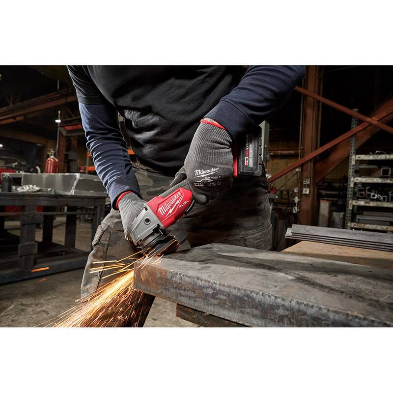18-Volt Lithium-Ion Brushless Cordless 4-1/2 in./5 in. Grinder with Starter Kit F42430