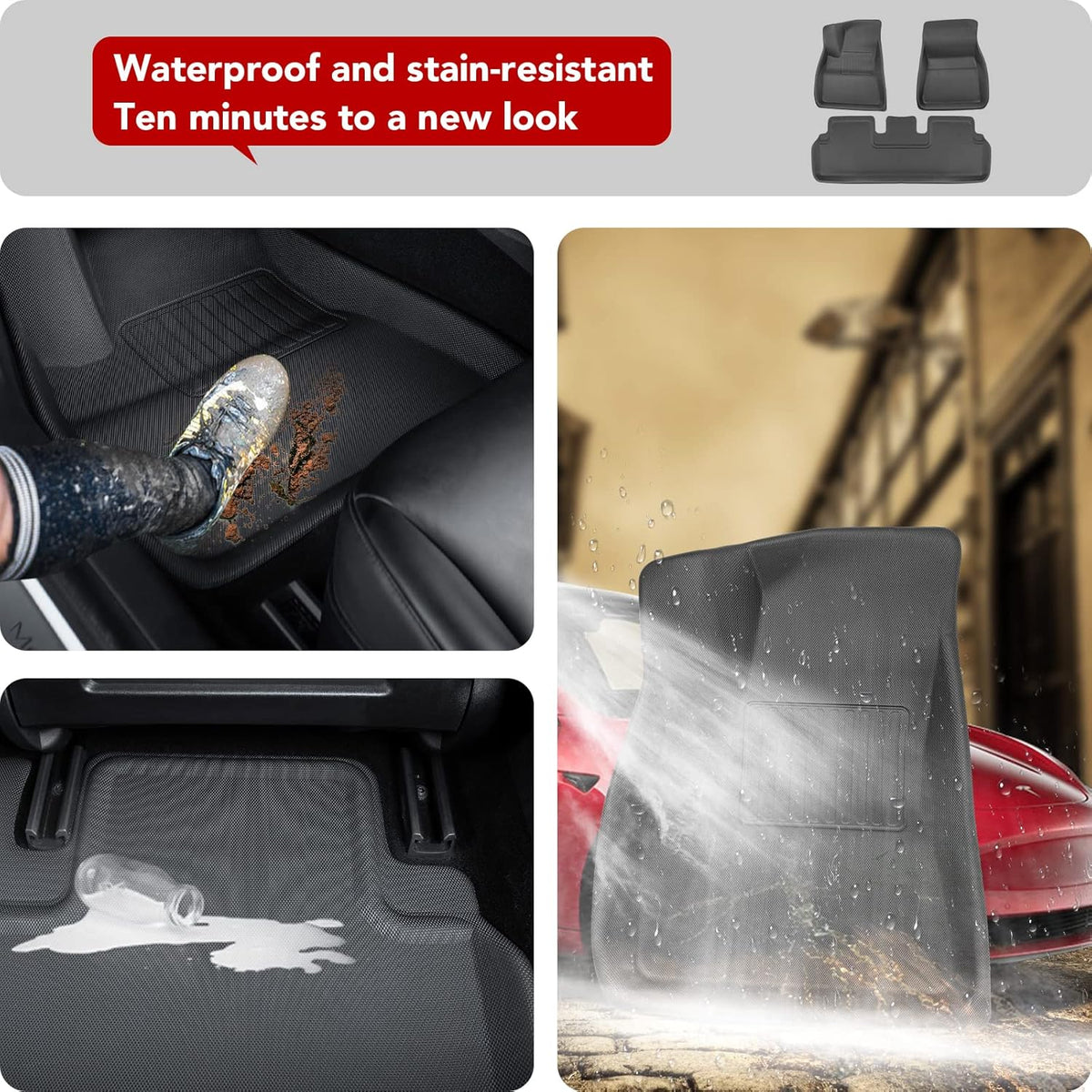 3D All-Weather Waterproof Floor Liners Set Z1099