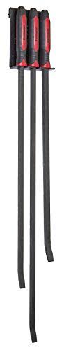 3-Piece HD Pry Bar Set and Rack S6719