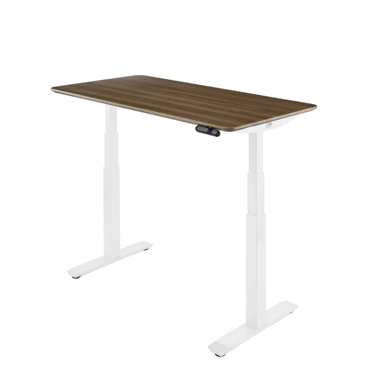 Ashwood/White Electric Height Adjustable Standing Desk O65415