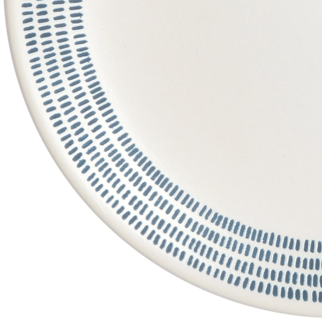 16-Piece White Stoneware Dinnerware Set Q8914
