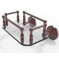 Antique Copper Wall Mounted Glass Guest Towel Tray R479