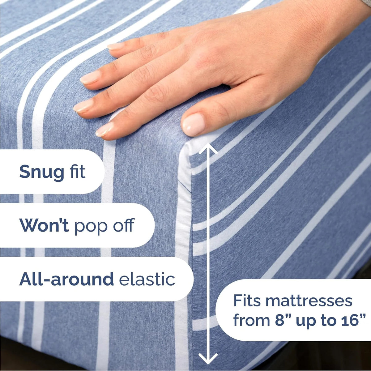 Queen Size 4 Piece Sheet Set White Deep Pockets K998