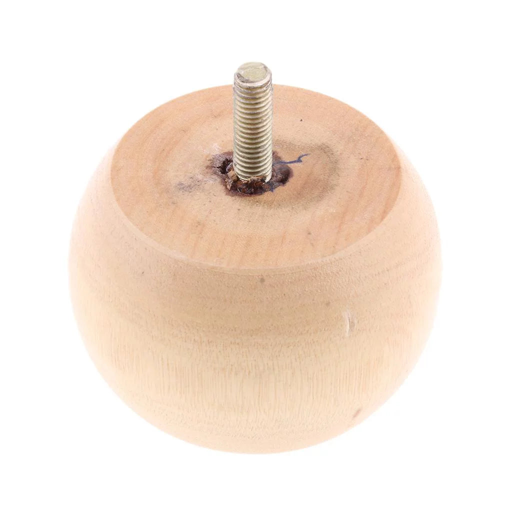 Solid Wood Round Furniture Legs 8 Packs T296857
