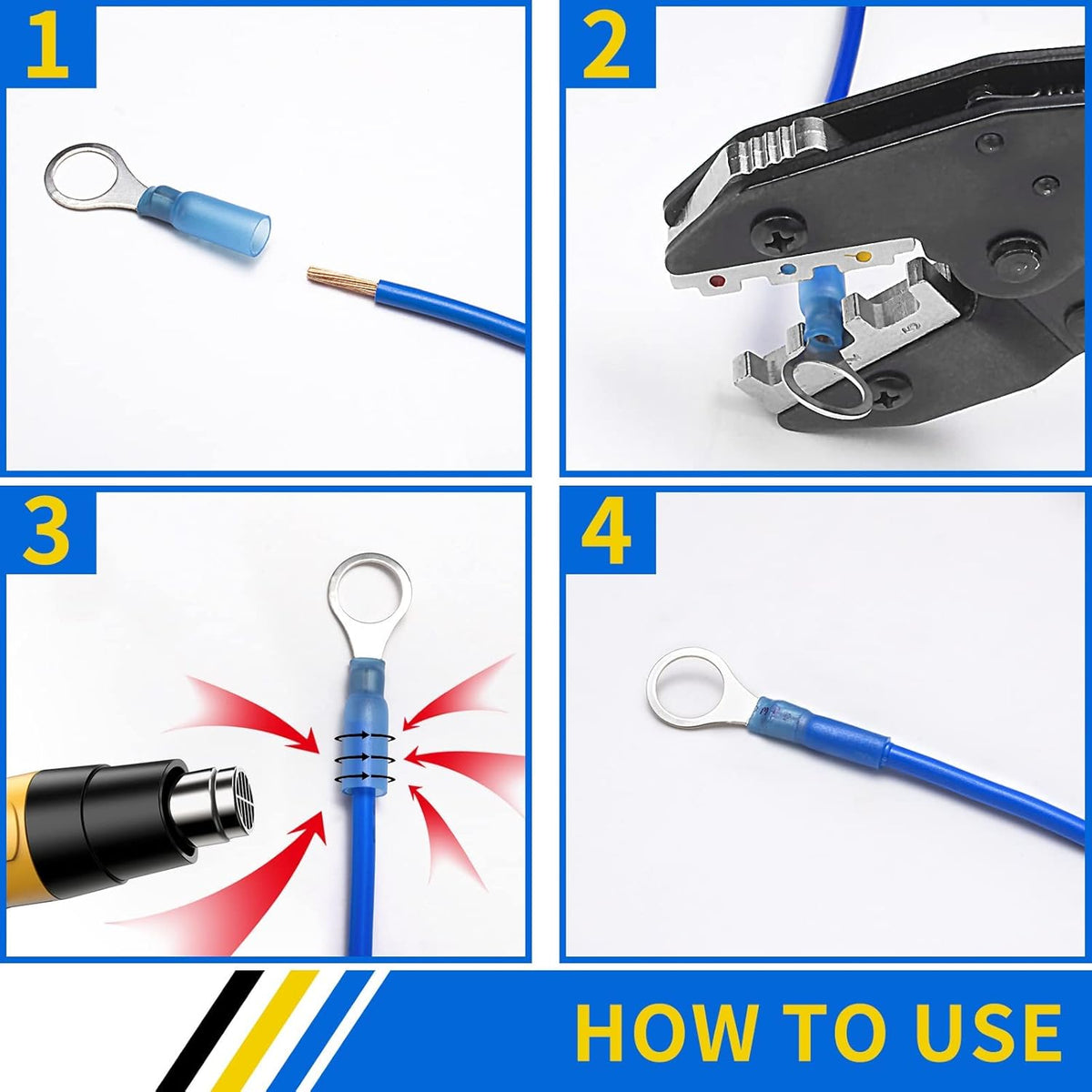 810PCS Heat Shrink Connectors Kit Z6525