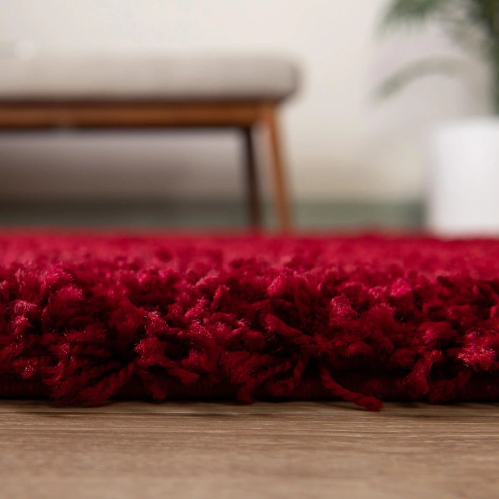 Cherry Red 5' x 8' Shag Rug H428539