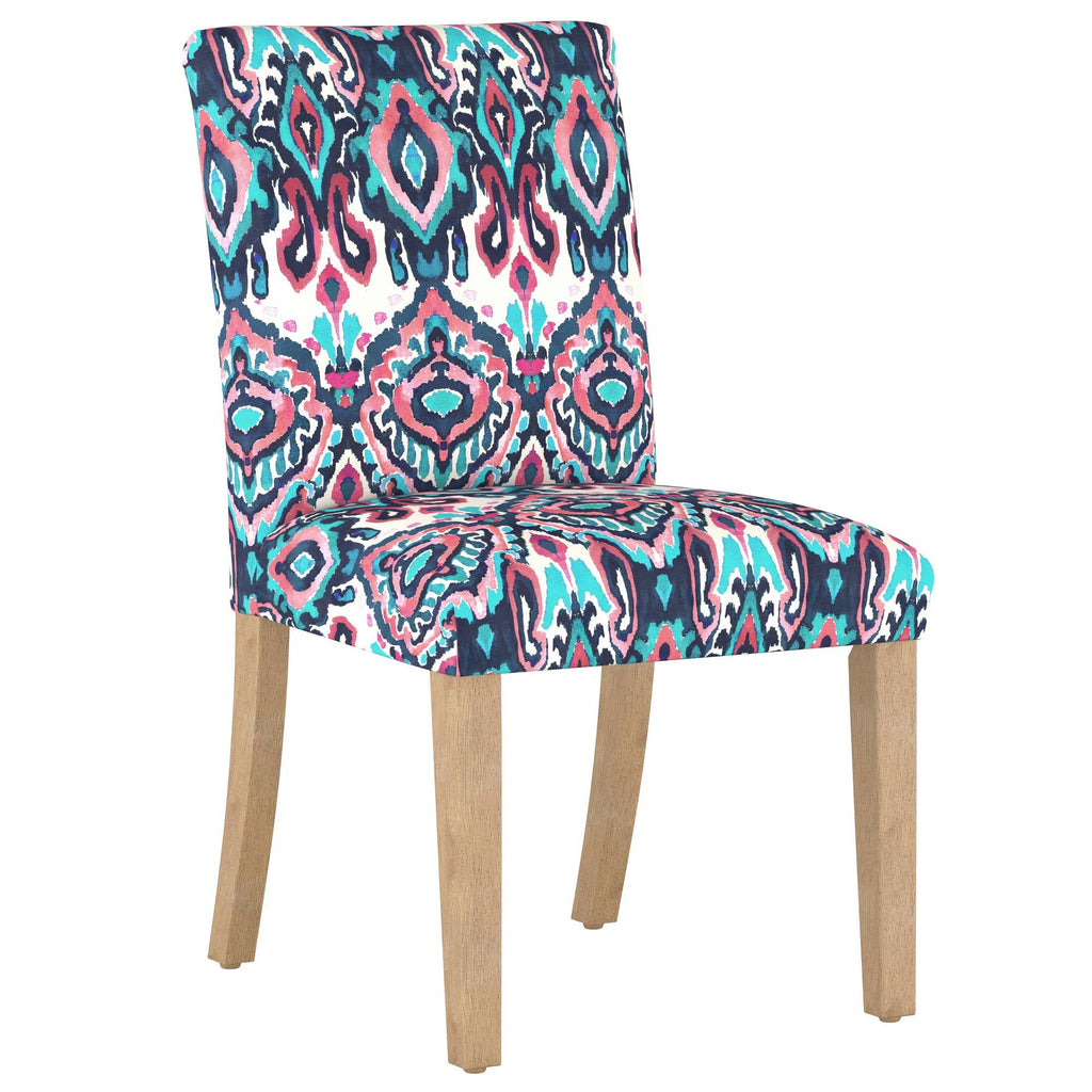 Dining Chair Printed Navy/Pink P7475
