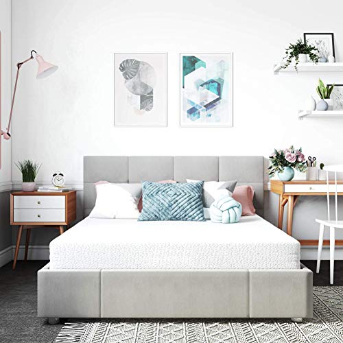 Queen White 10-Inch Gel Memory Foam Mattress Q652