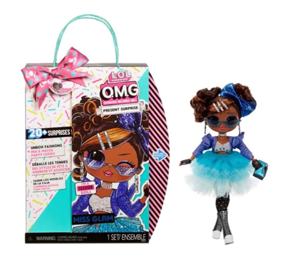 Fashion Doll Miss Glam with 20 Surprises and 5 Fashion Looks R789