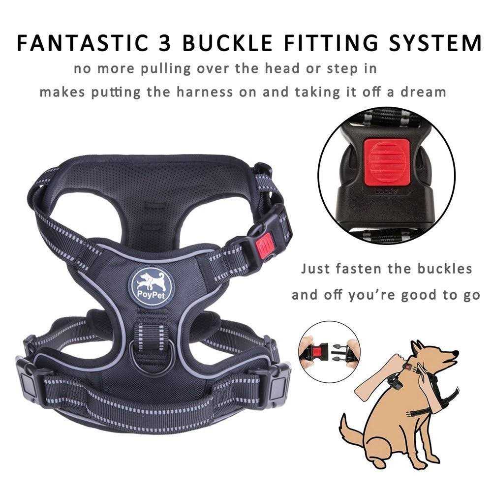 No Pull Reflective Dog Harness R61466