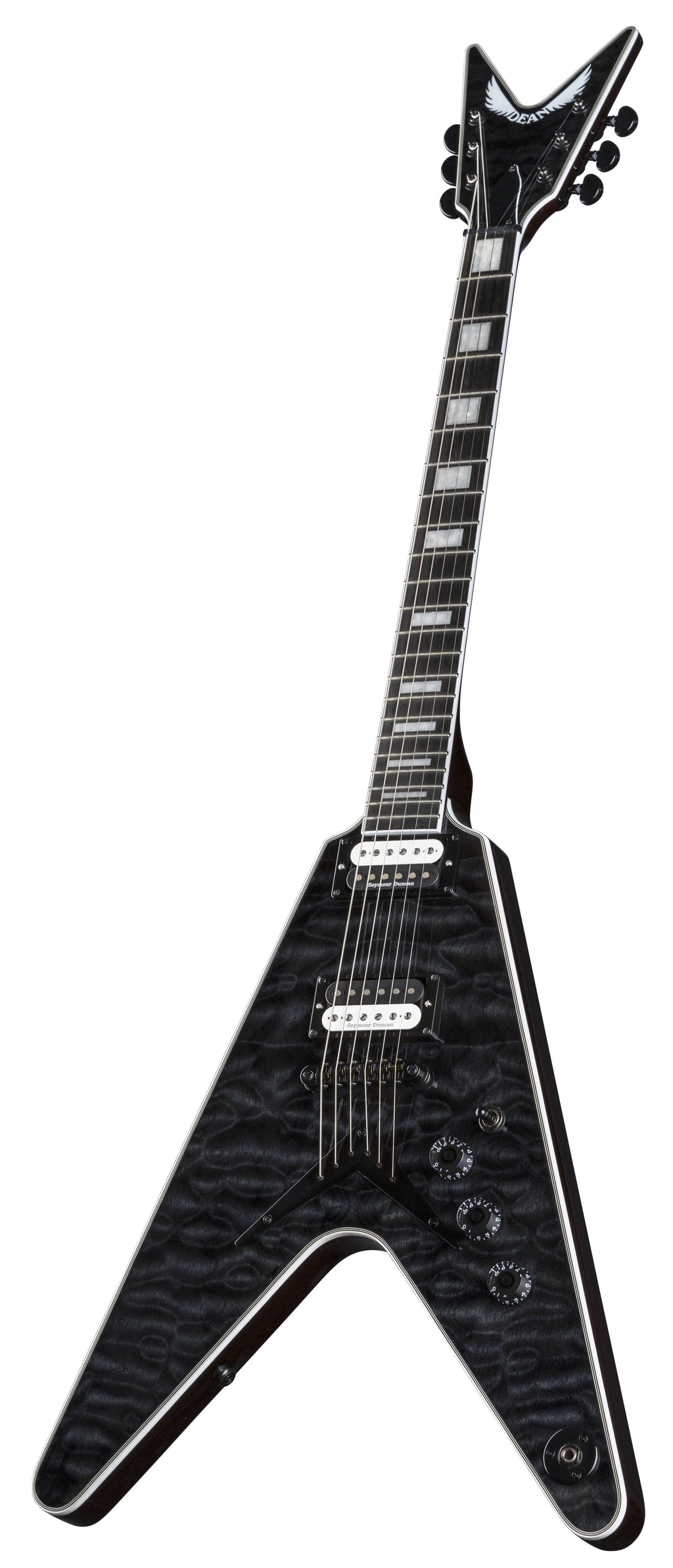 Trans Black Quilt Top Electric Guitar L880