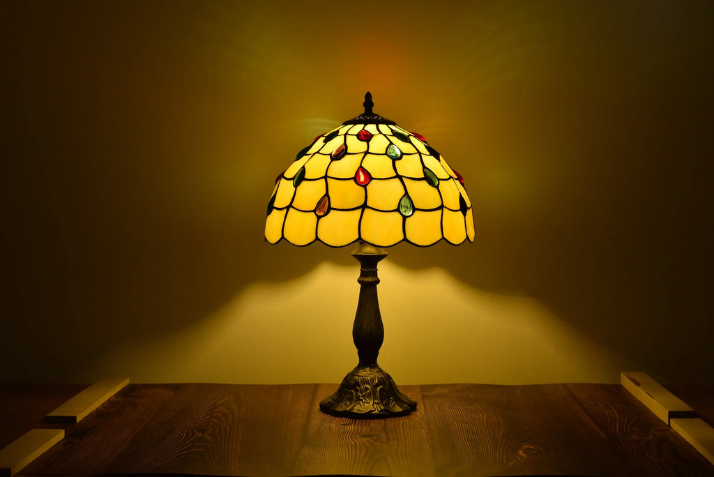 Tiffany Style Table Lamp Stained-Glass 18.1'' H Multi-Color G314