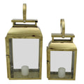 Set of 2 Metal Candle Lanterns H804