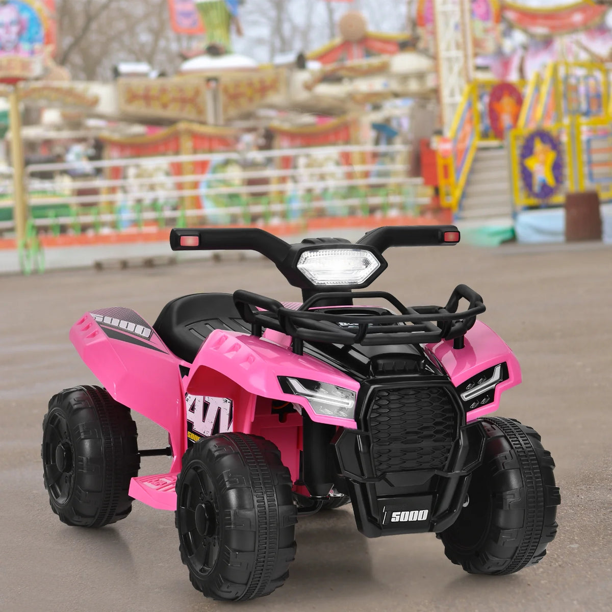 6V Kids ATV Quad Electric Ride On Car Black L50762