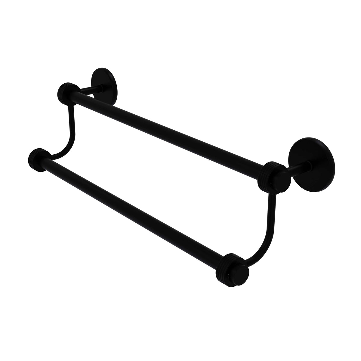 Matte Black Double Towel Bar V437235