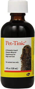 Pet-Tinic Vitamin-Mineral Supplement for Dogs and Cats 4-Ounce M411