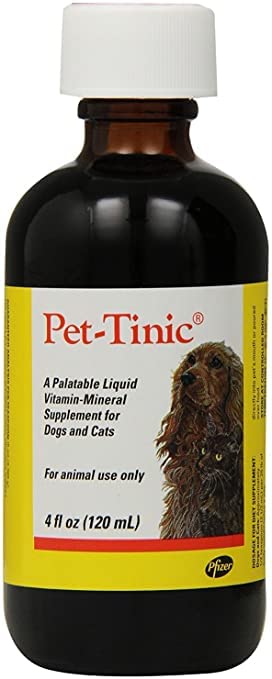 Pet-Tinic Vitamin-Mineral Supplement for Dogs and Cats 4-Ounce M411