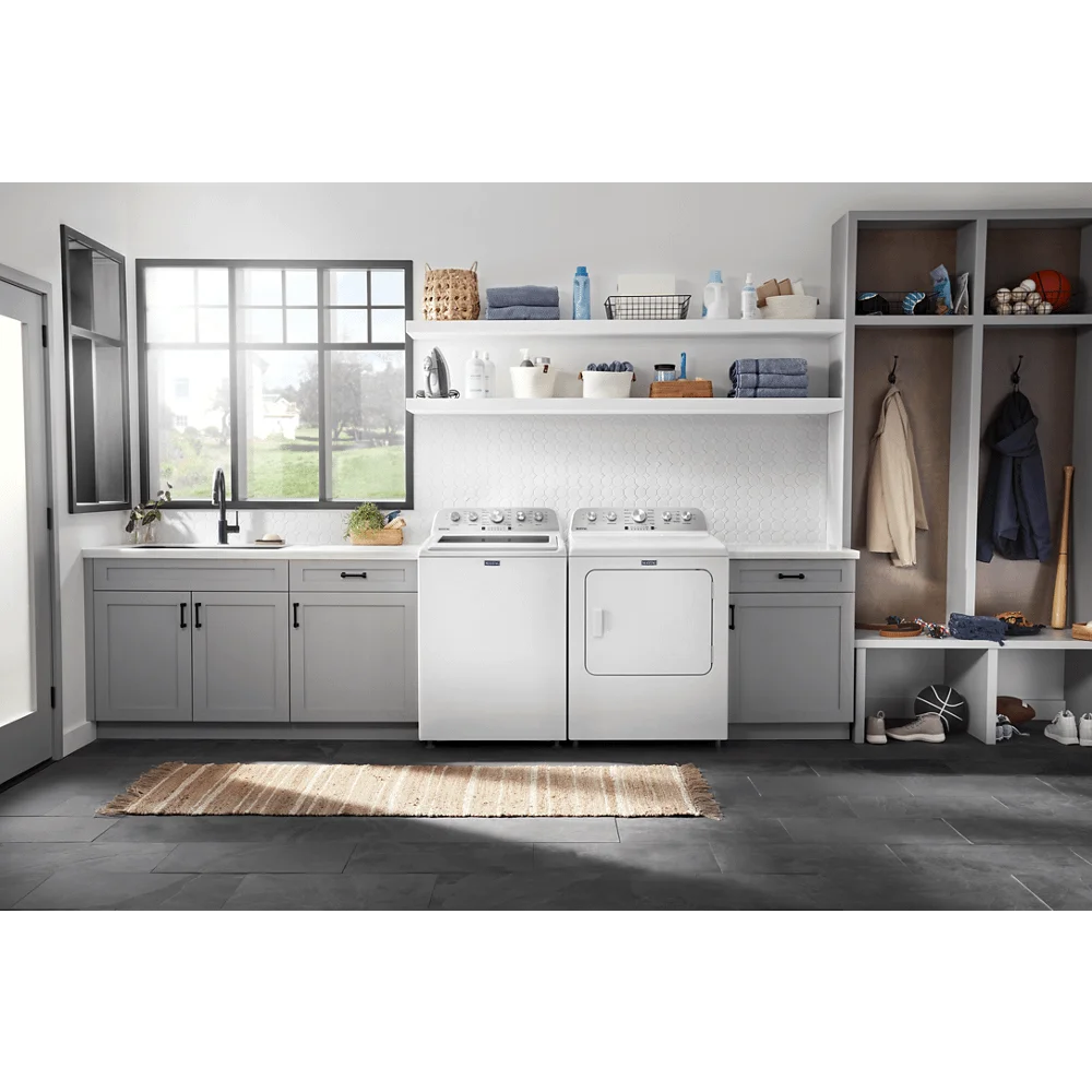 White Top Load Electric Dryer Q421