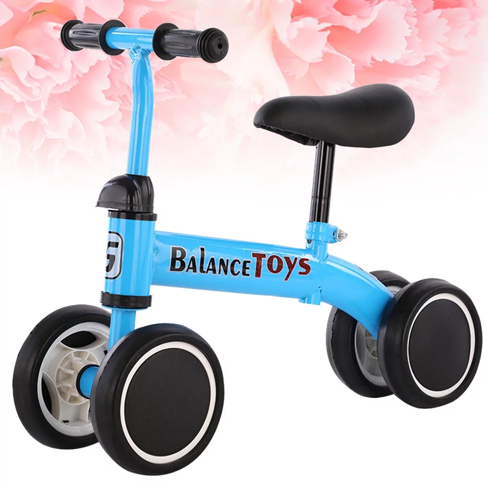 4 Wheels Blue Balance Bike D608
