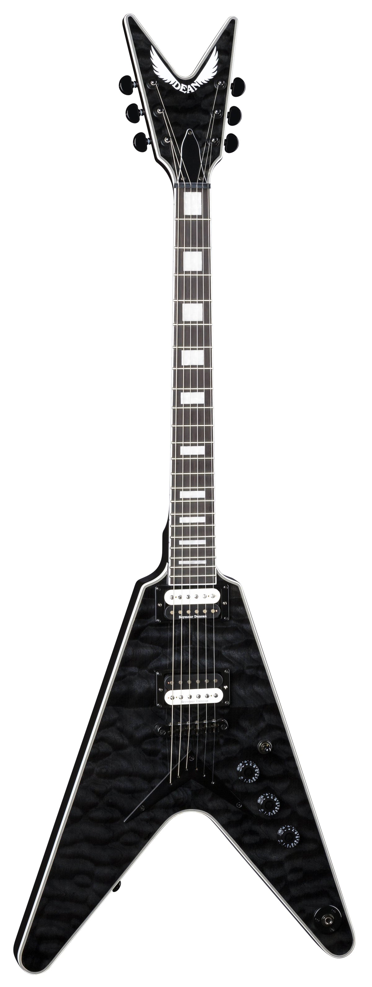 Trans Black Quilt Top Electric Guitar L880