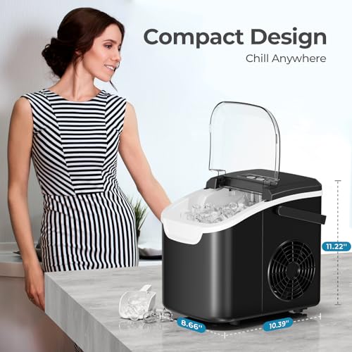 Nugget Ice Maker Countertop 44LB/Day Self-Cleaning Portable Ice Machine U3940