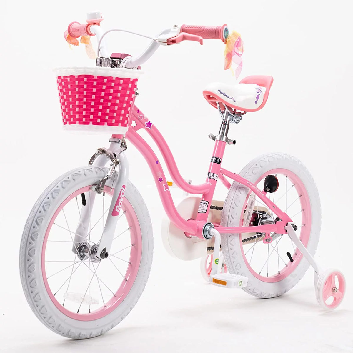 Blue 14 In Kids Bike with Basket and Training Wheels Z555574