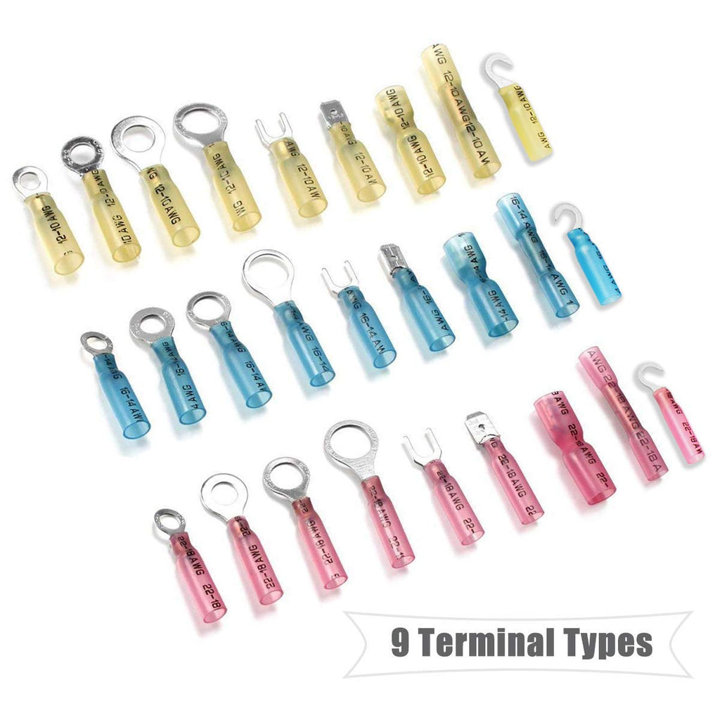 810PCS Heat Shrink Connectors Kit Z6525