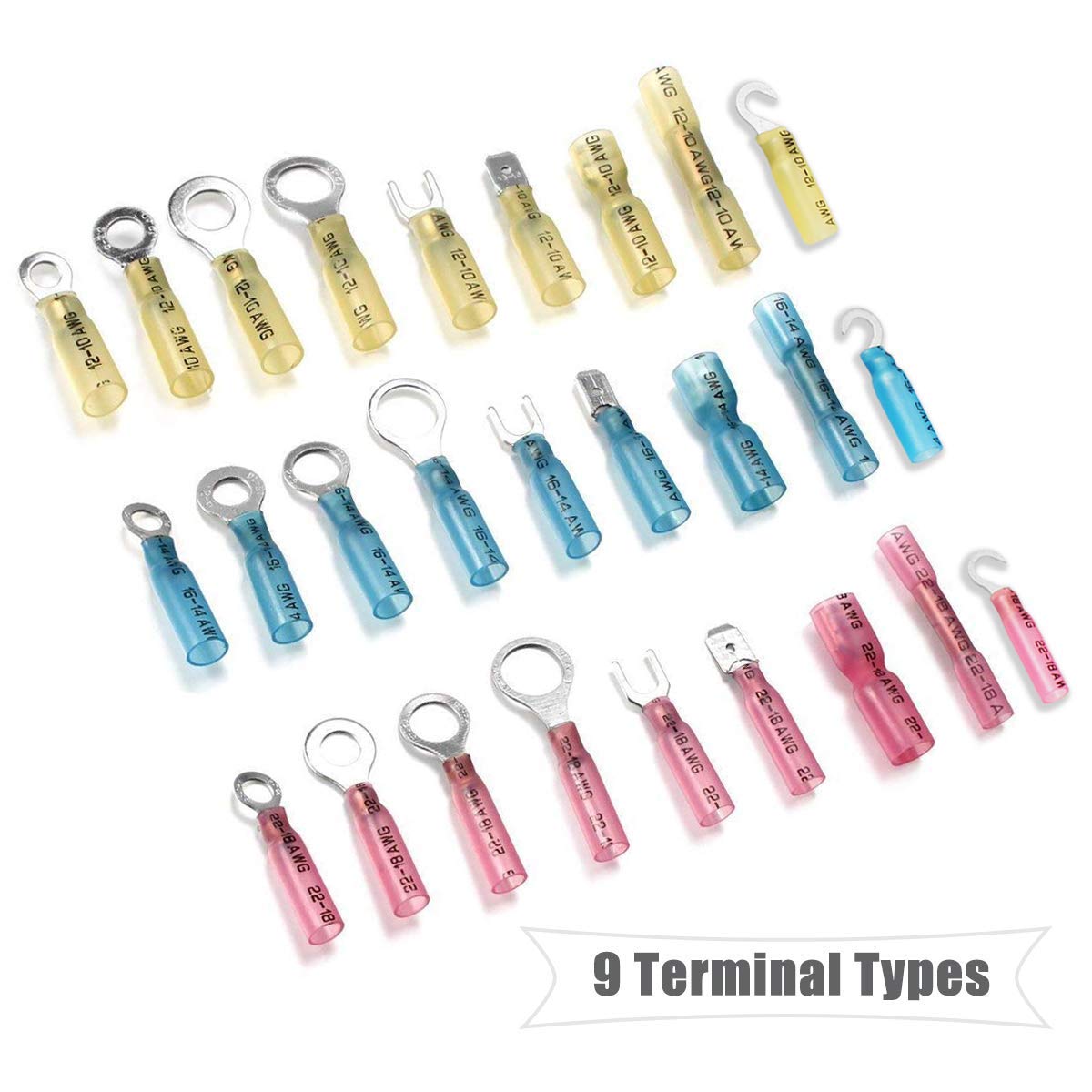 810PCS Heat Shrink Connectors Kit Z6525