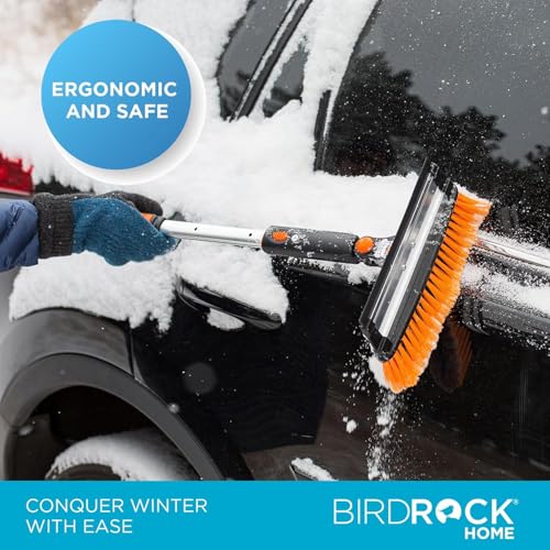 Extendable Snow Brush with Detachable Ice Scraper S7601