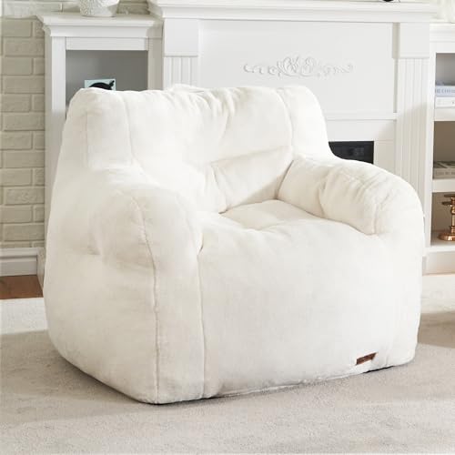 Furry Bean Bag Chair with Arms W15042