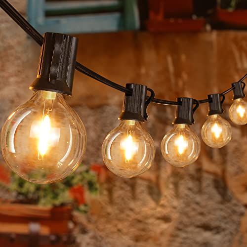 30FT 30Bulbs RGBW Color Changing Waterproof G40 String Lights B7515