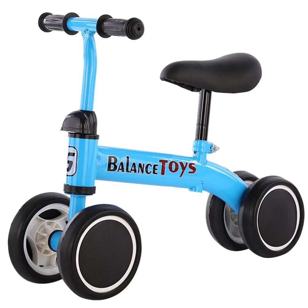 4 Wheels Blue Balance Bike D608